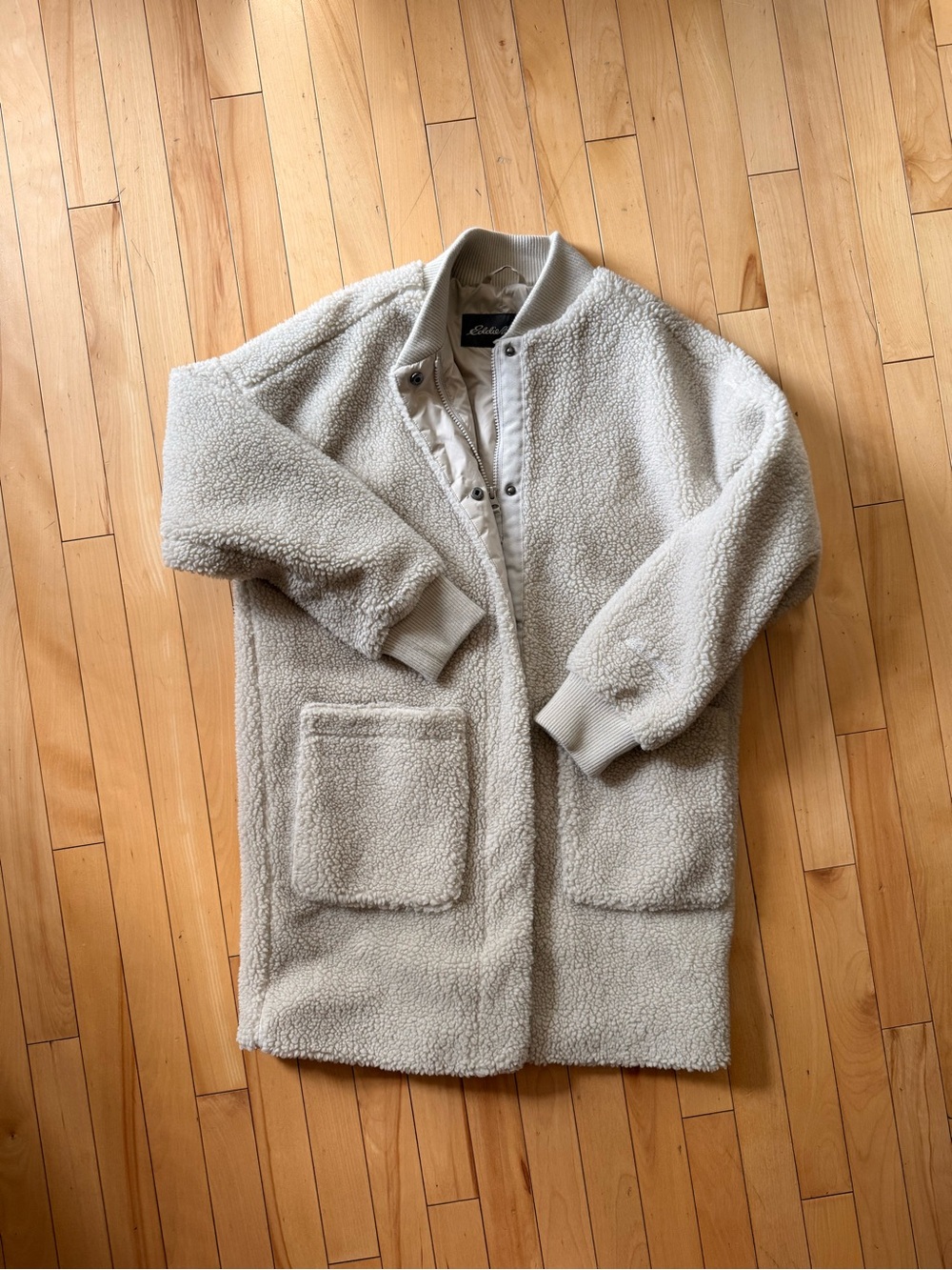 Eddie Bauer Cozy Cream Sherpa Coat